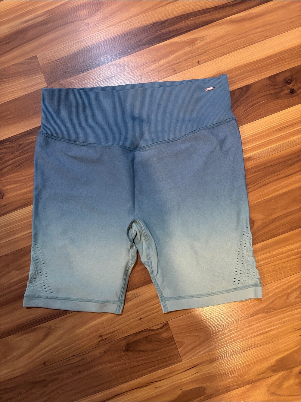 PINK Victoria's Secret Blue Ombre High-Rise Bike Shorts